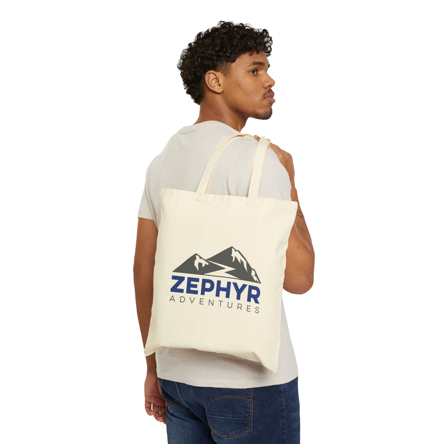 Zephyr Adventures Cotton Canvas Tote Bag - Eco-Friendly Travel Companion
